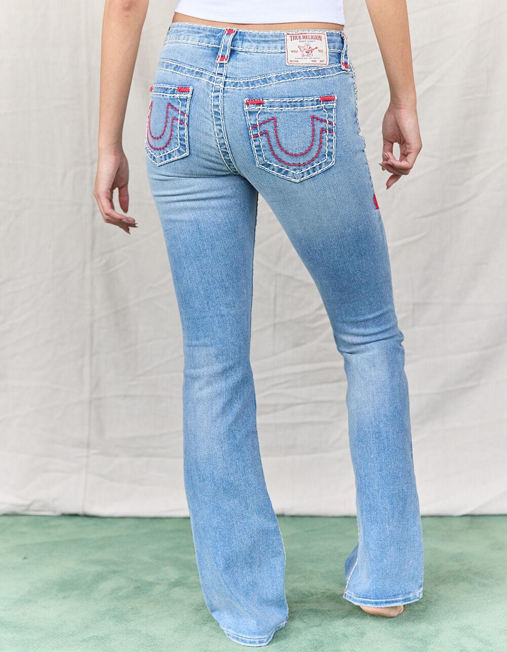 TRUE RELIGION Becca Mid Rise Super T Bootcut Womens Jeans Product Image