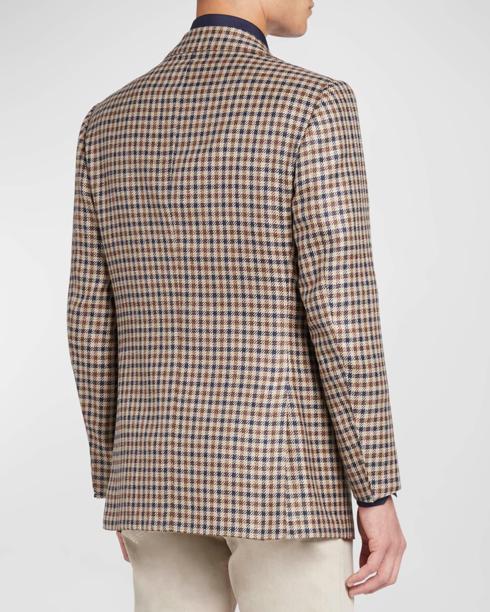 Men's Check Wool-Silk Sport Coat Product Image
