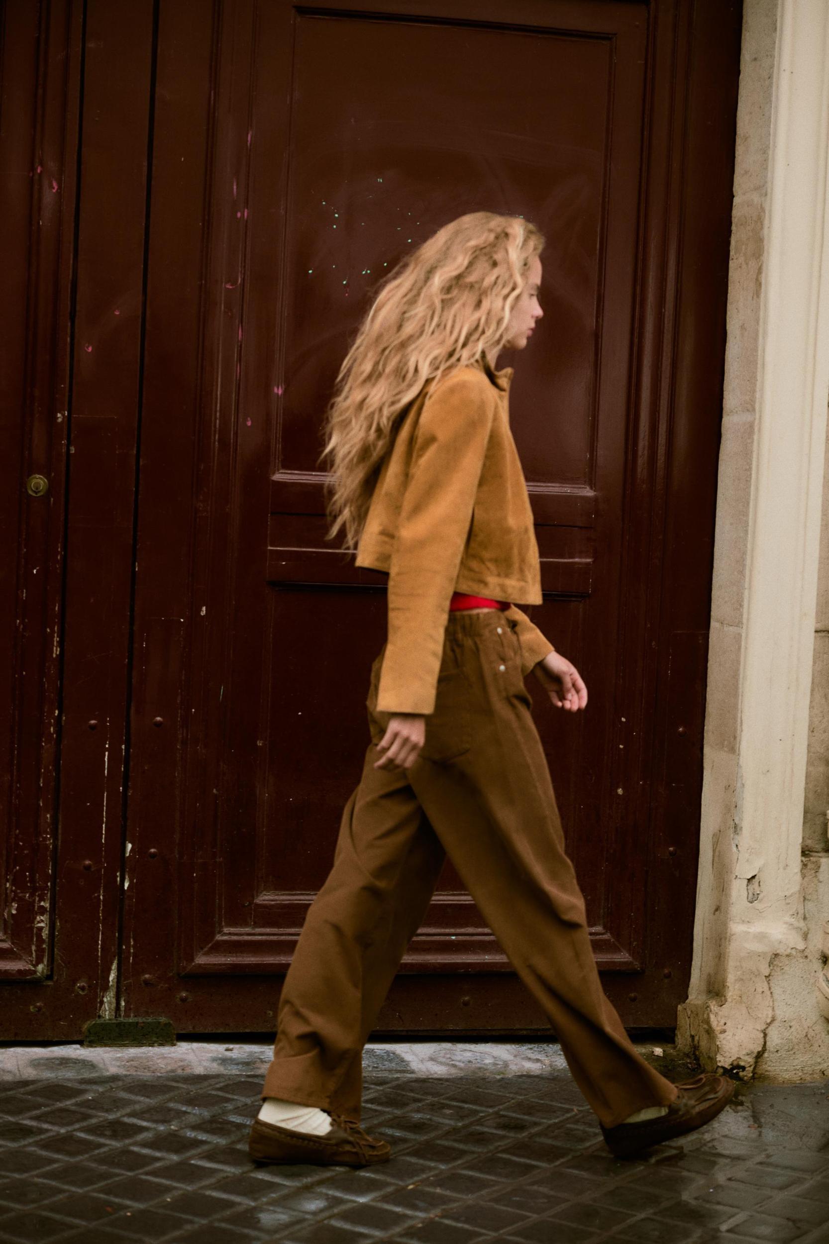 DRAWSTRING CORDUROY PANTS Product Image
