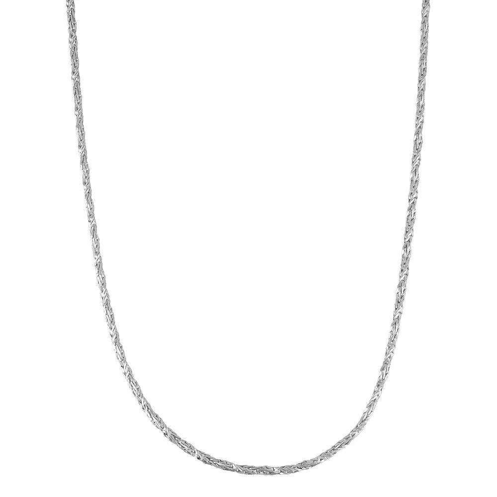 Jordan Blue Sterling Silver Foxtail Chain Necklace, Women's, Size: 18", Grey Product Image