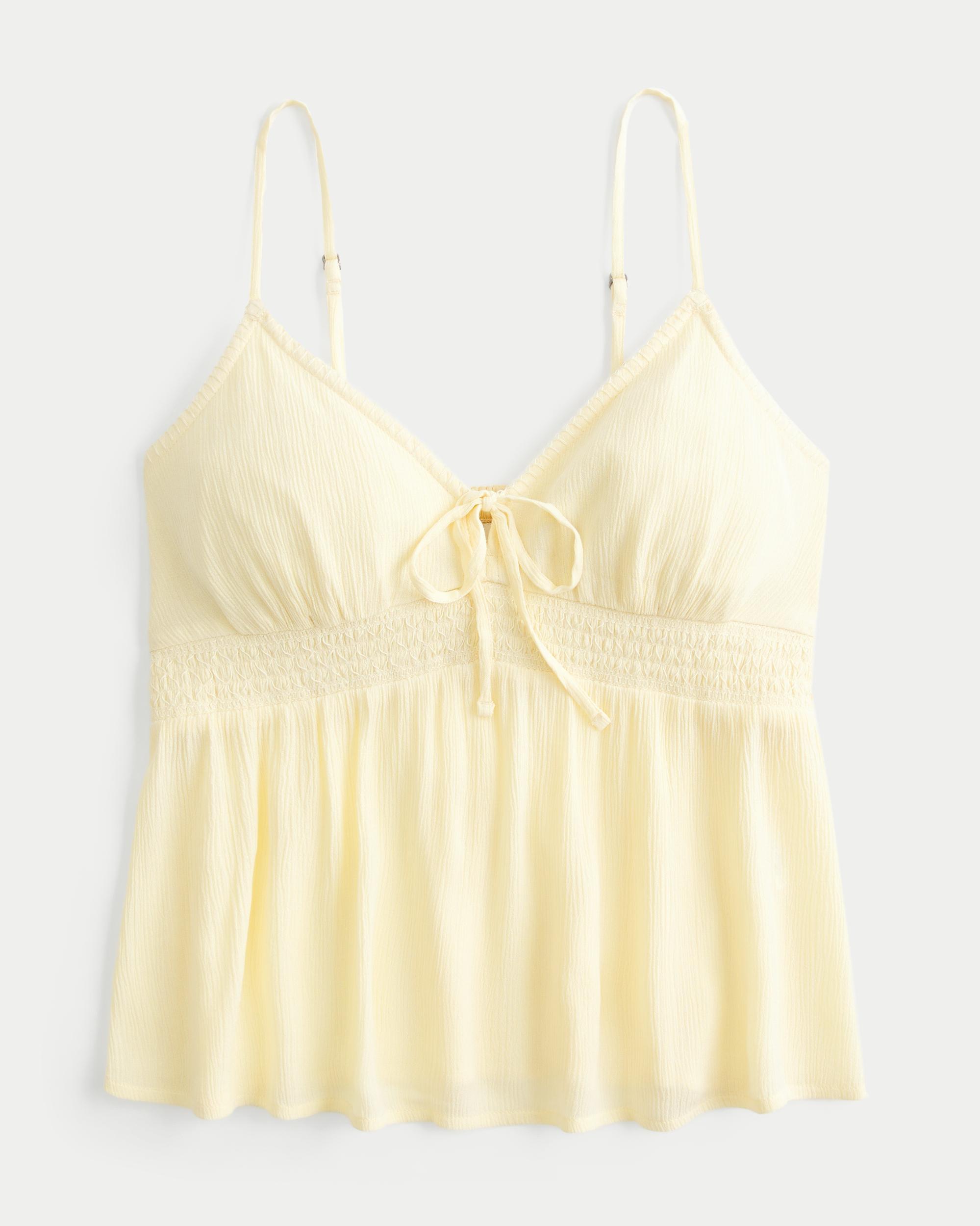 Easy Stitched Trim Babydoll Top Product Image