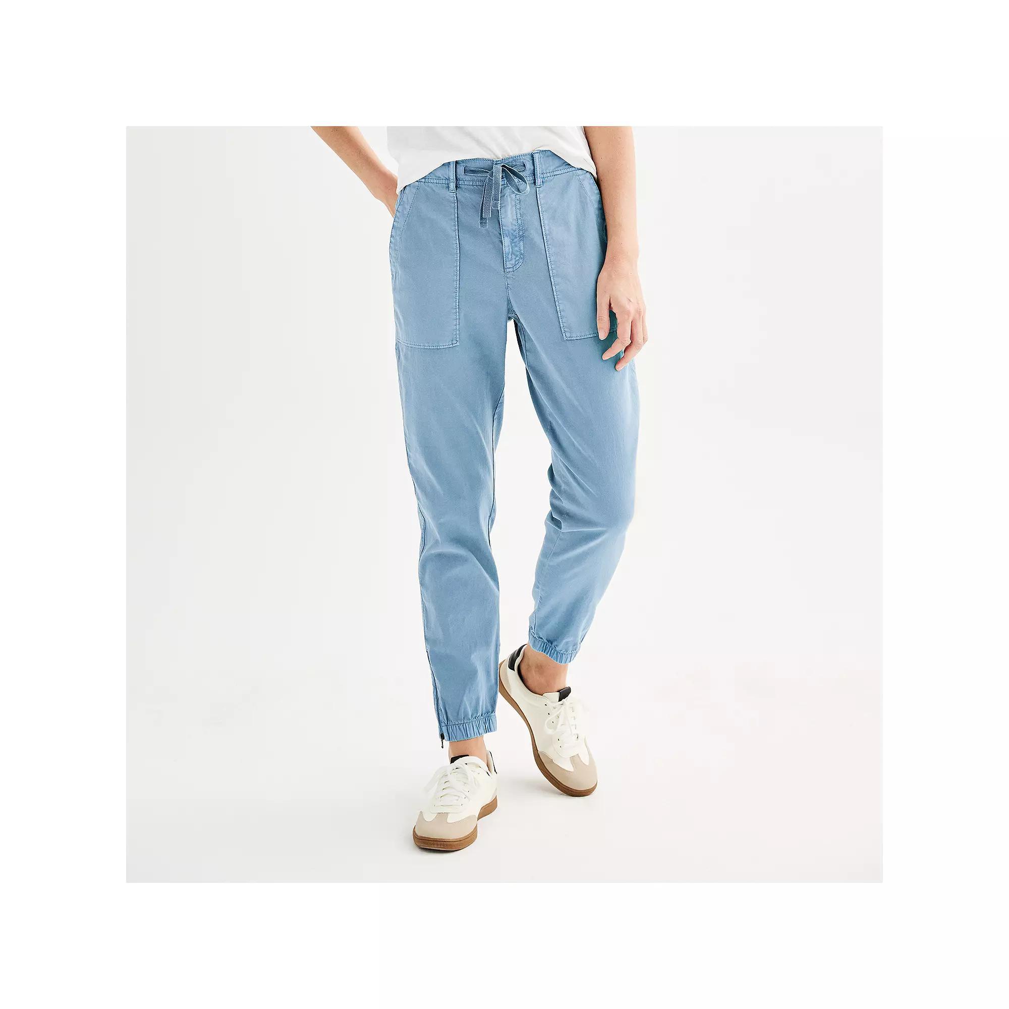 Women's Sonoma Goods For Life® Zip Hem Core Utility Jogger Pants, Size: Large, Baylee Peri Product Image