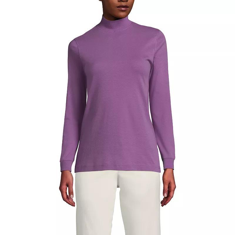 Womens Lands End Relaxed Mockneck Top Product Image