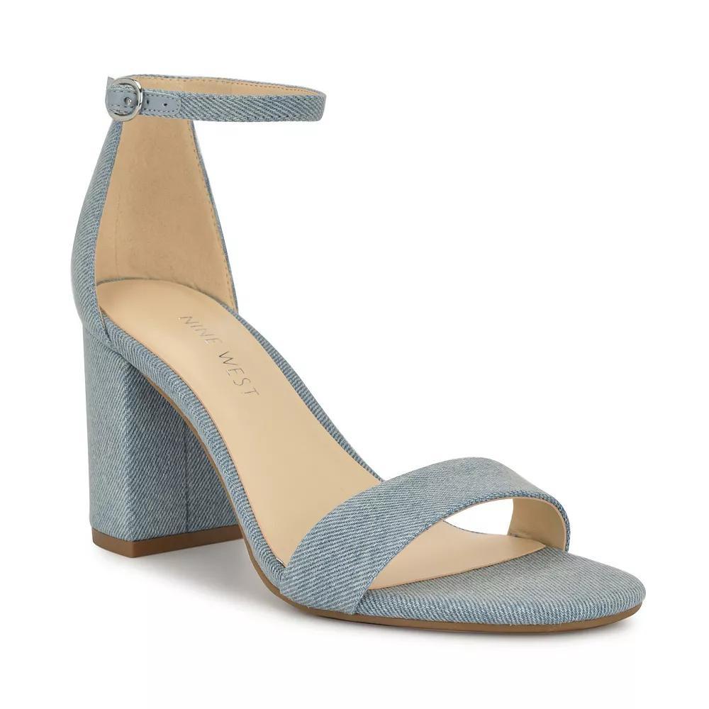 Nine West Tanela Women's Dress Sandals, Size: 5.5, Light Blue Product Image