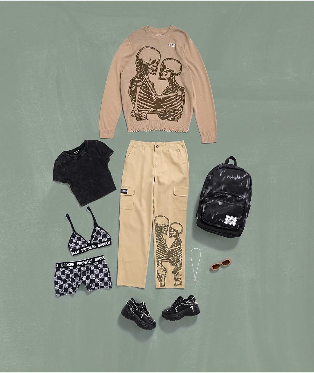 Broken Promises Embrace Khaki Cargo Pants Product Image