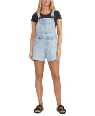 Silver Jeans Co. Womens Relaxed Shorts Overalls Product Image