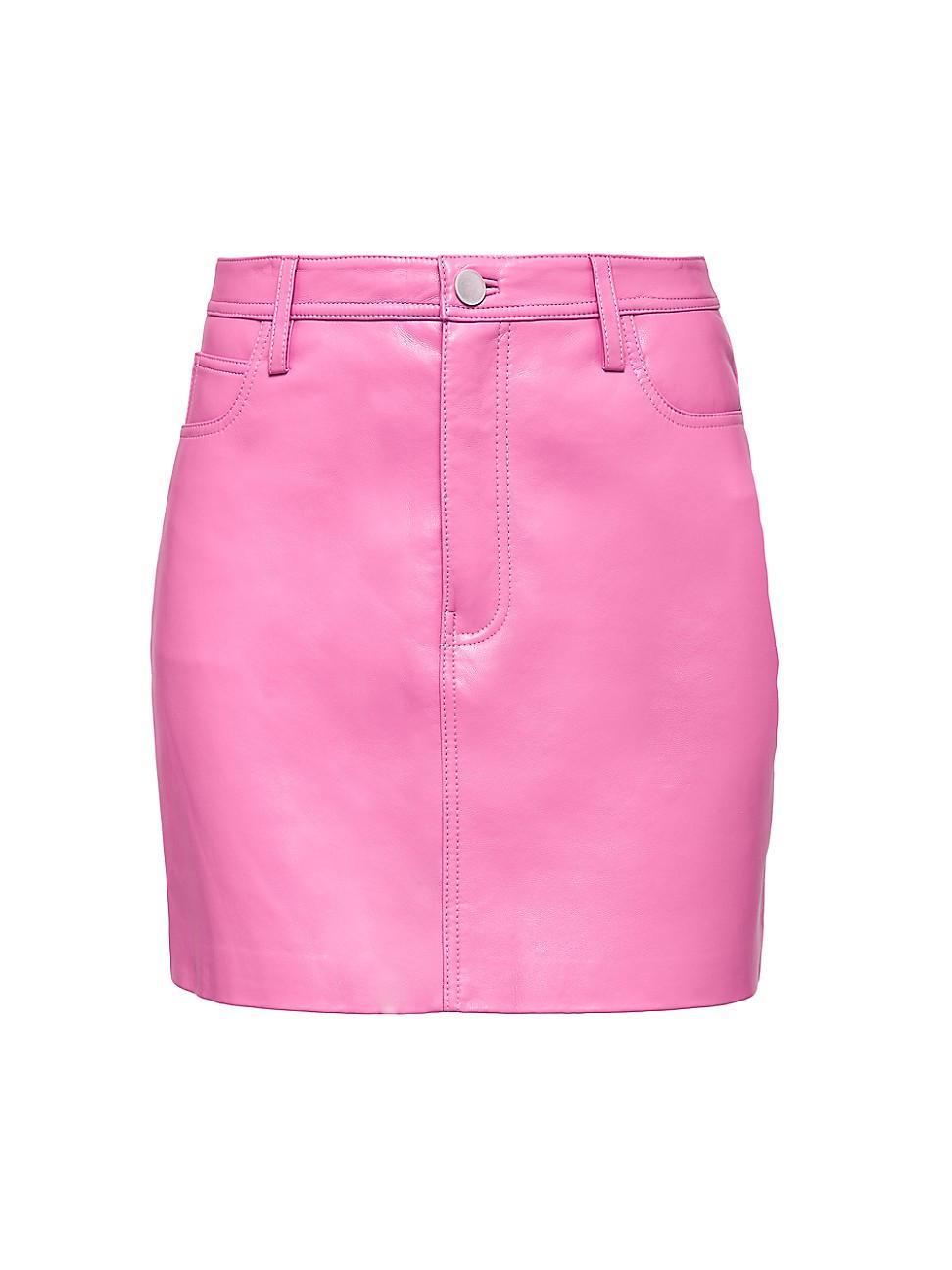 Womens Dixie Leather Skirt Product Image