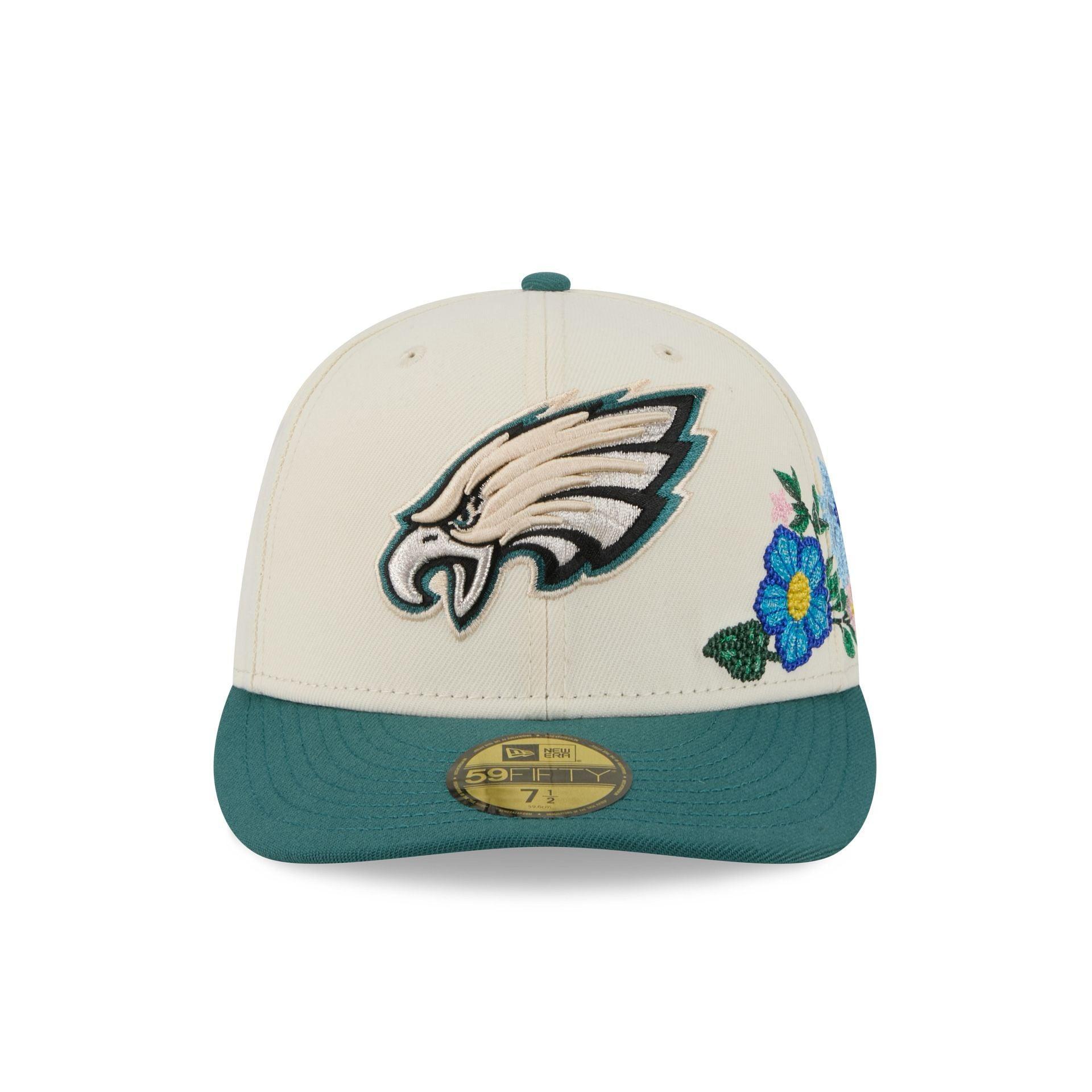 Philadelphia Eagles Tonal Florals White 59FIFTY Fitted Hat Male Product Image