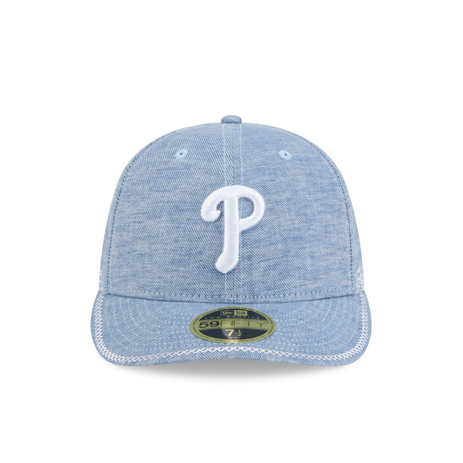 Houston Astros Hand Stitched Chambray Low Profile 59FIFTY Fitted Hat Male Product Image