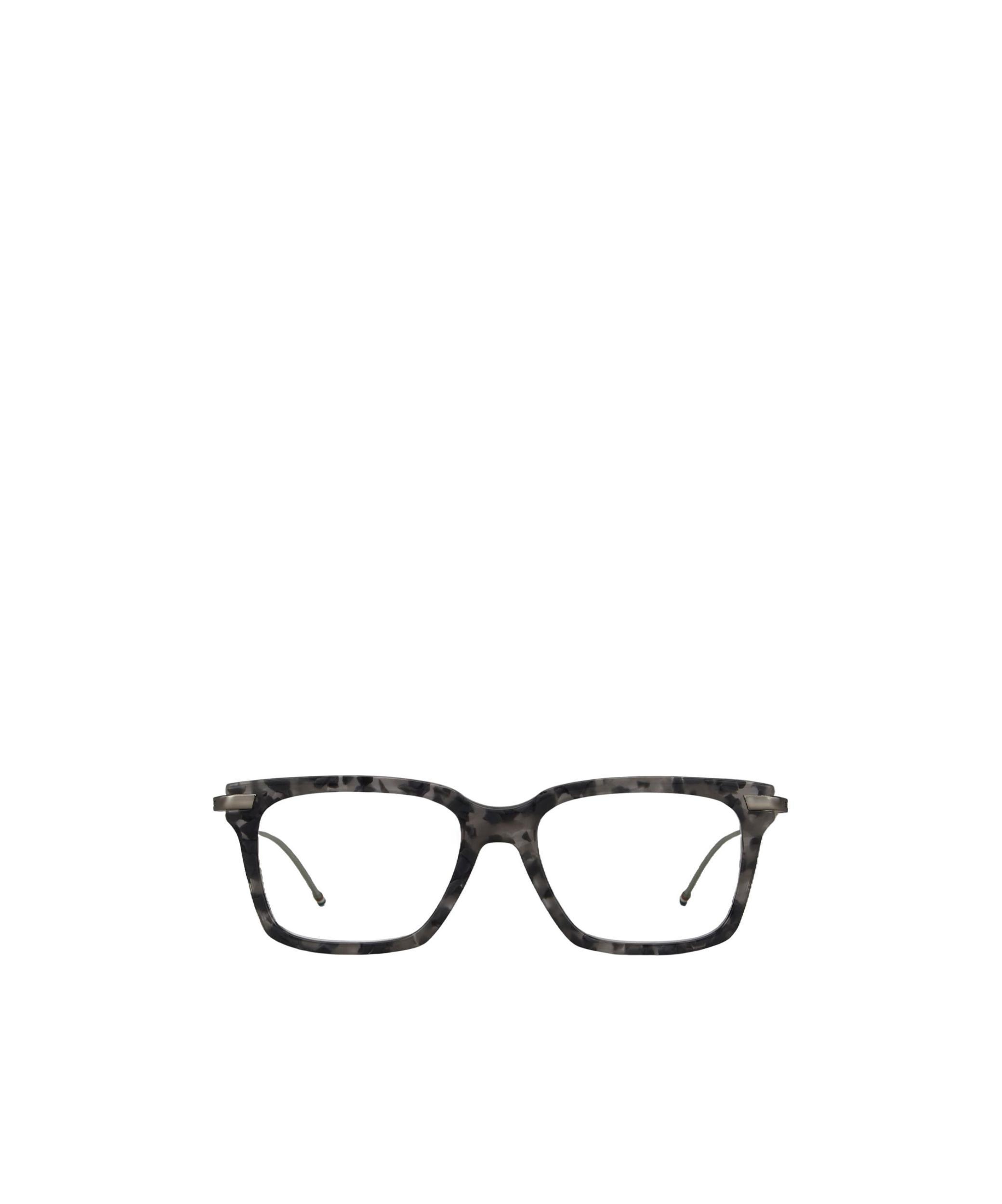 THOM BROWNE Marbled Square-frame Glasses In Black Product Image
