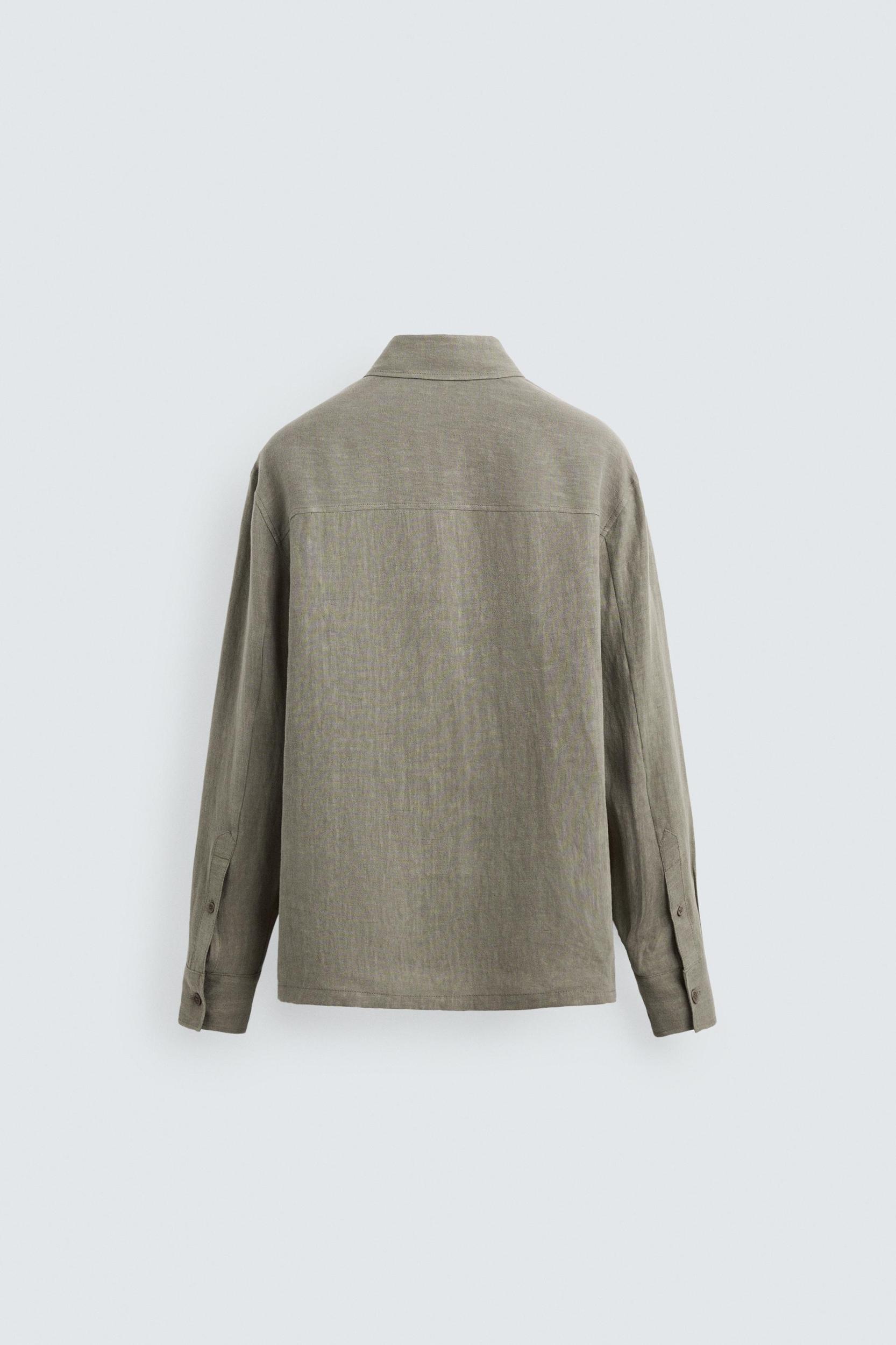WASHED 100% LINEN SHIRT Product Image