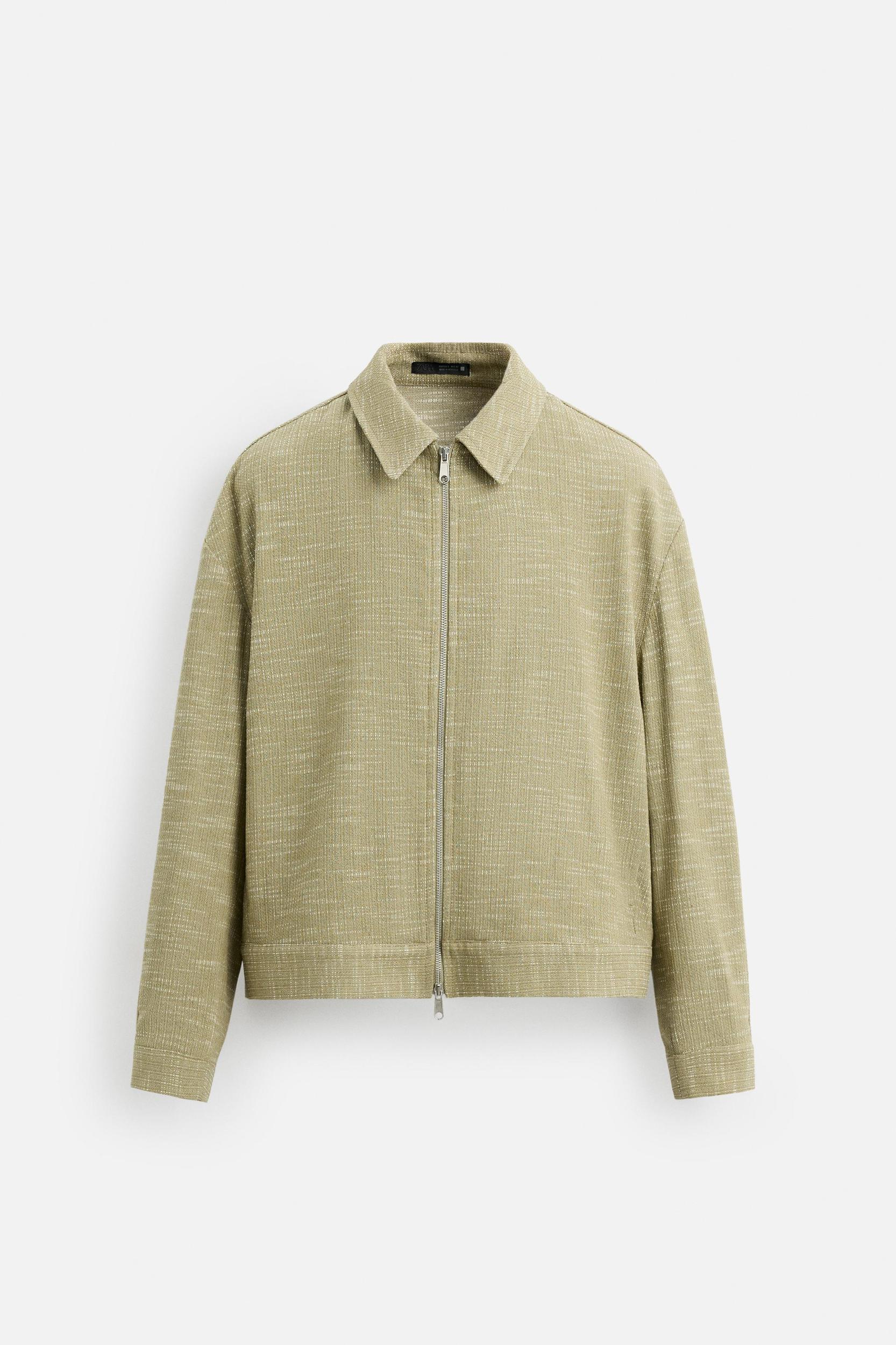 STRUCTURED ZIP OVERSHIRT Product Image