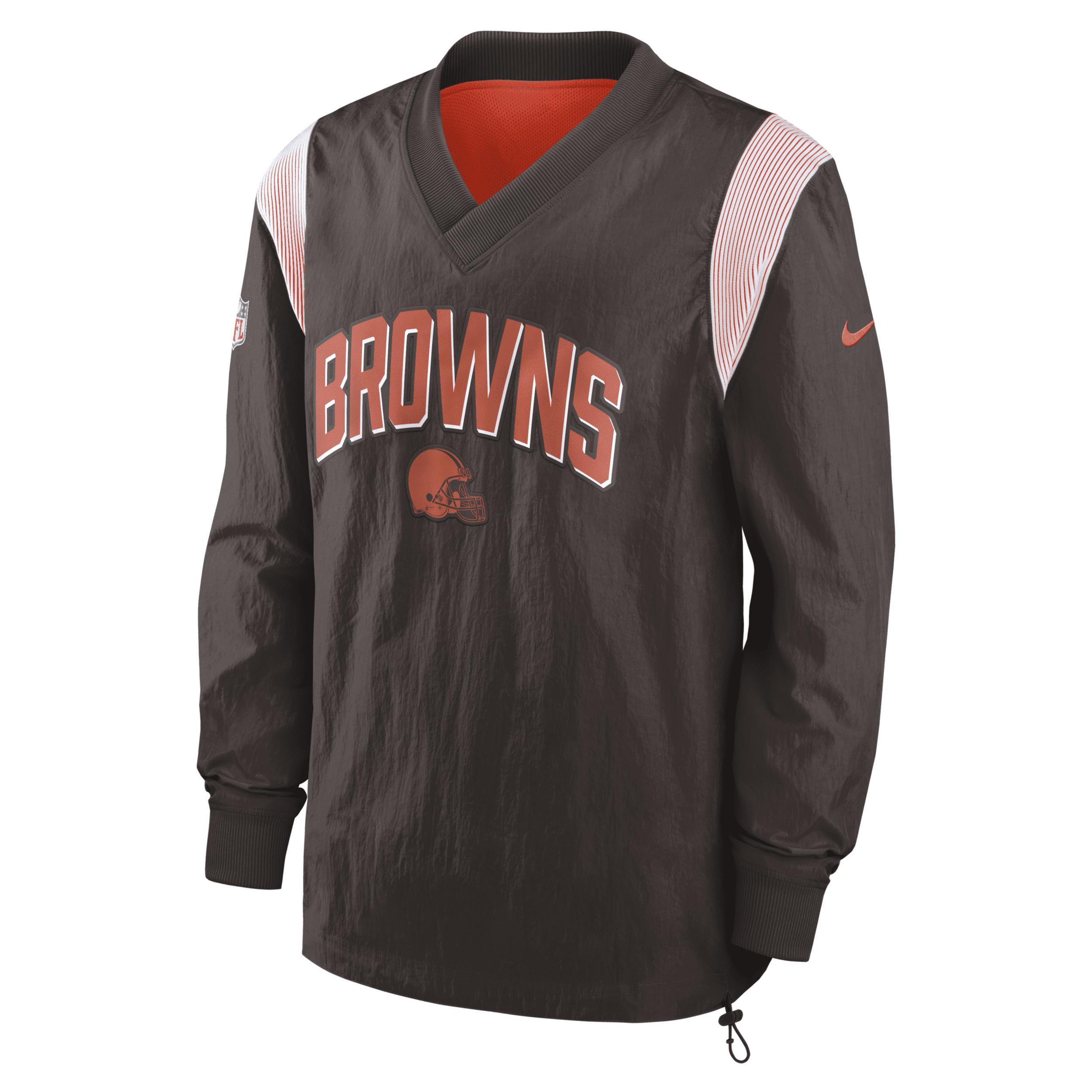 NIKE Men's  Royal Buffalo Bills Sideline Athletic Stack V-neck Pullover Windshirt Jacket Product Image