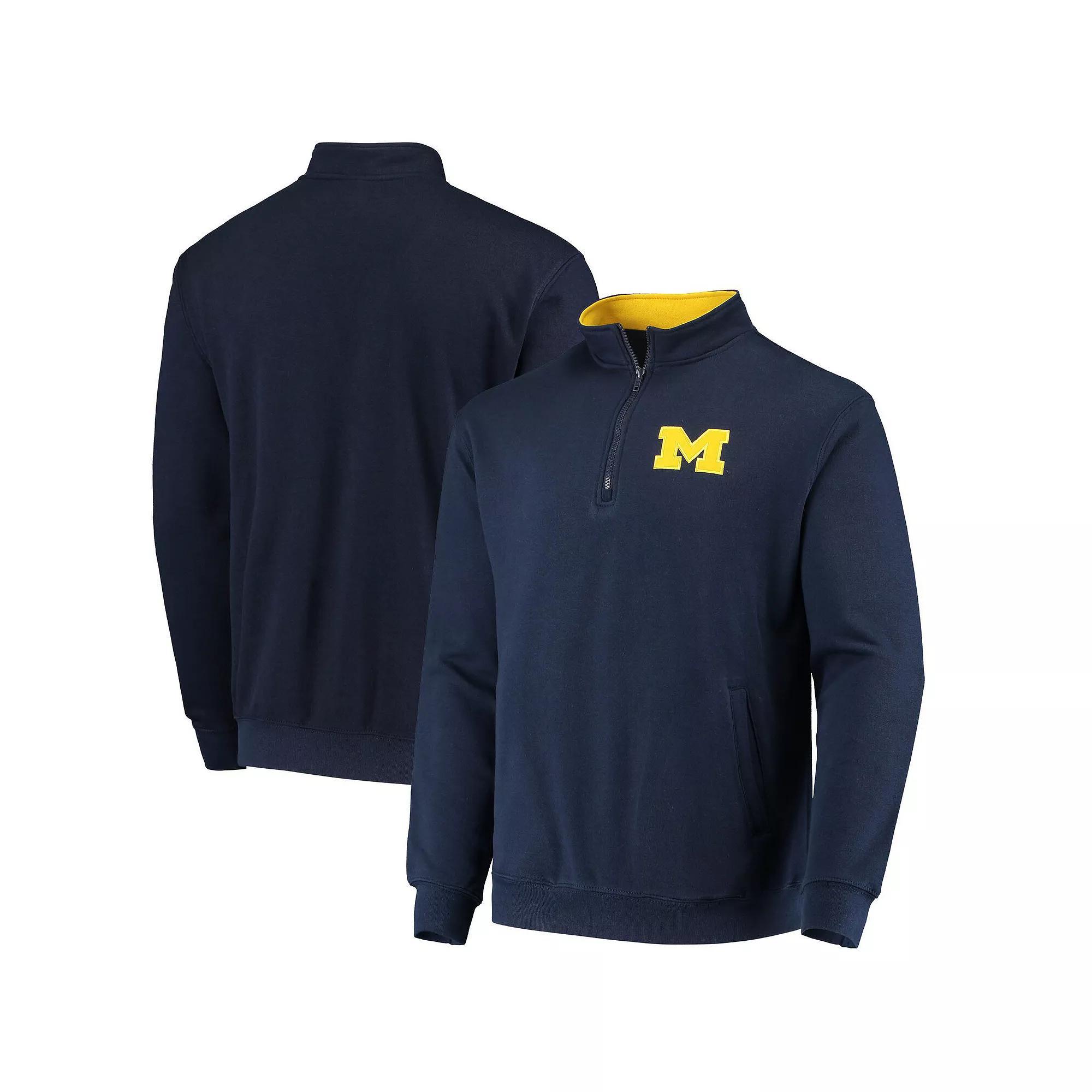 Men's Colosseum Navy Michigan Wolverines Tortugas Logo Quarter-Zip Jacket, Size: Medium, Blue Product Image