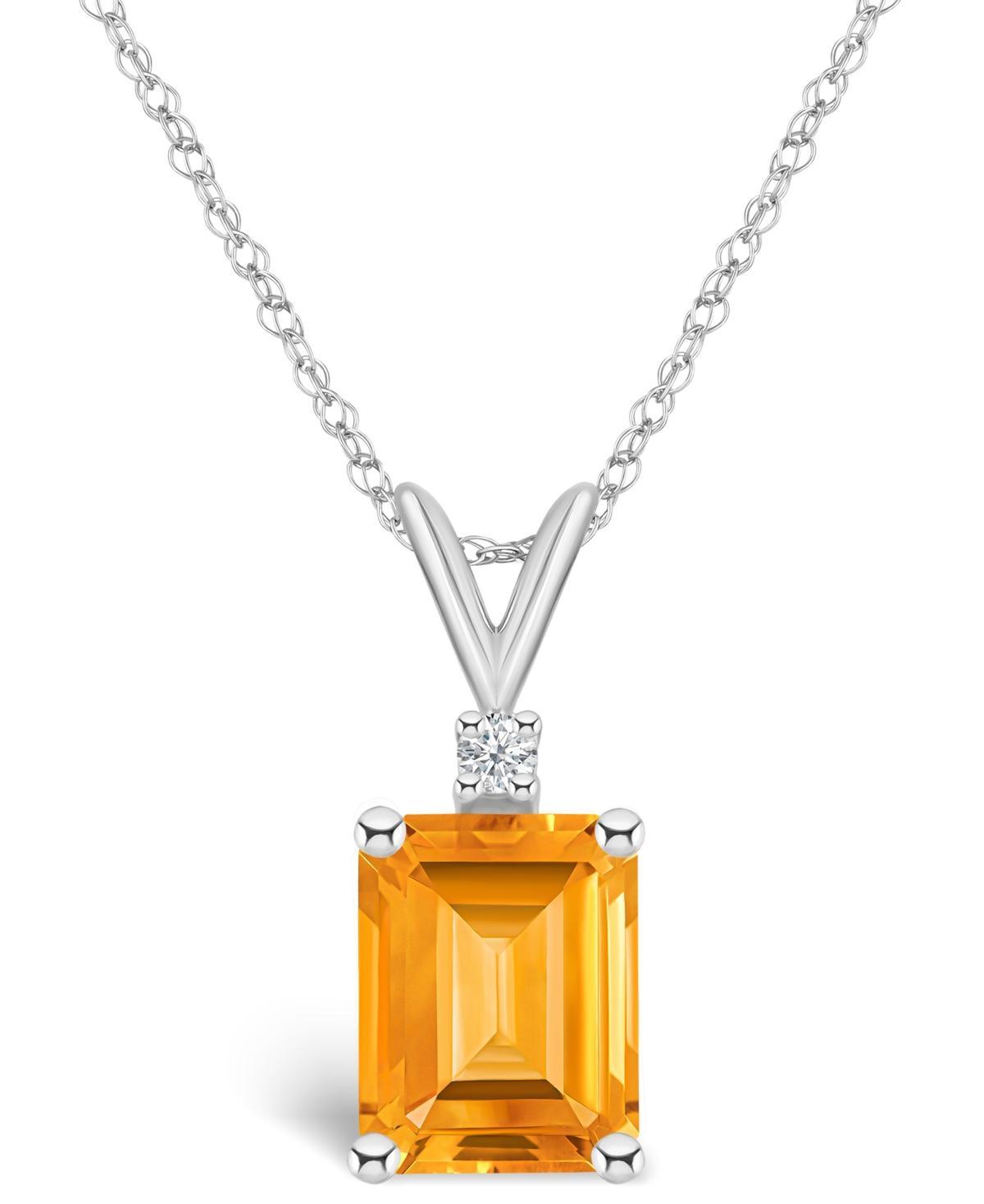 Celebration Gems 14k White Gold Gemstone & Diamond Accent Pendant Necklace, Women's, Size: 18", Purple Product Image