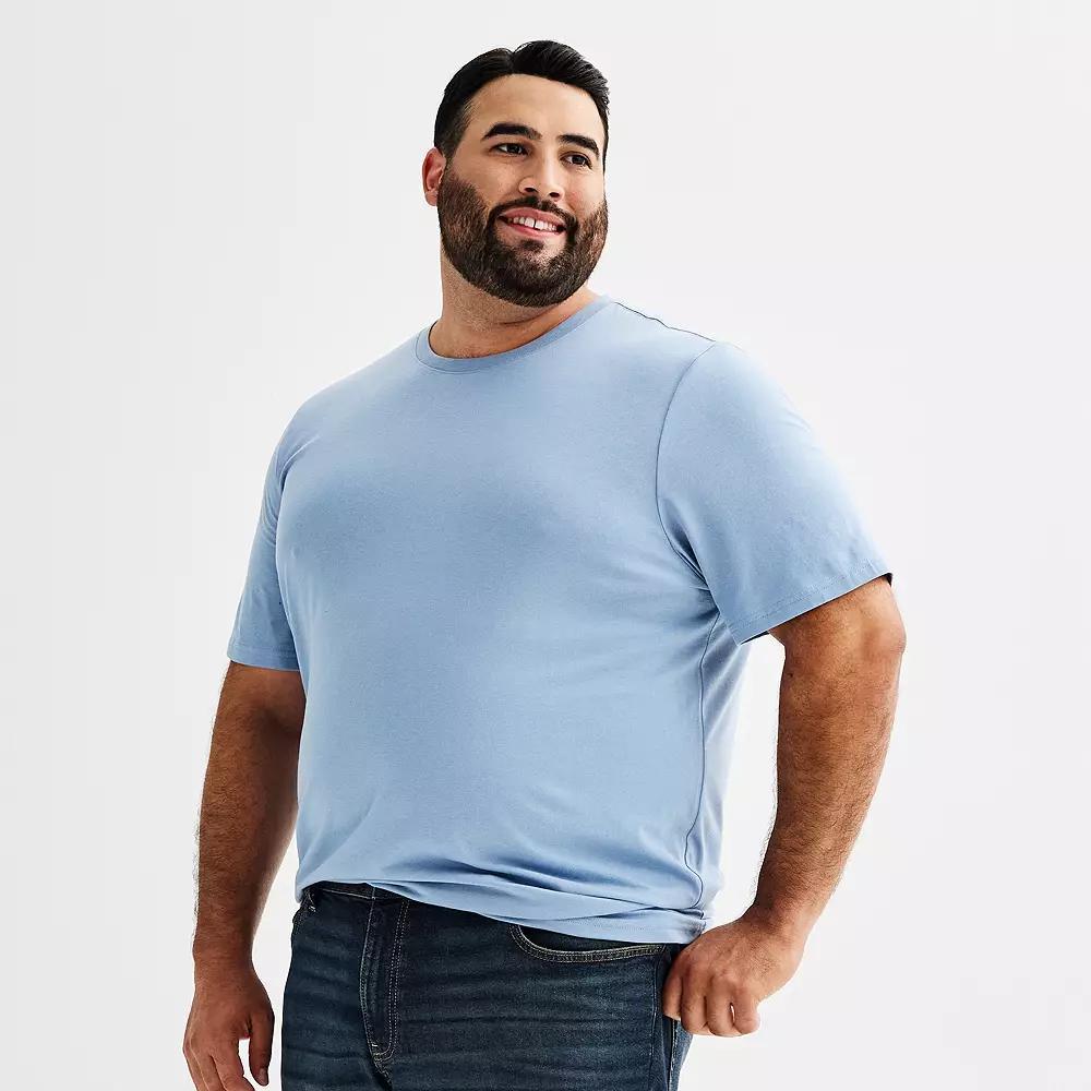 Big & Tall Sonoma Goods For Life® Short Sleeve Crewneck T-Shirt, Men's, Size: 5XB, Dark Brown Product Image