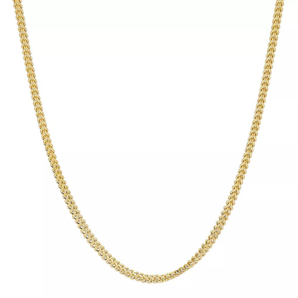 Men's 14k Gold Hollow Chain Link Necklace - 22 in., Size: 22" Product Image