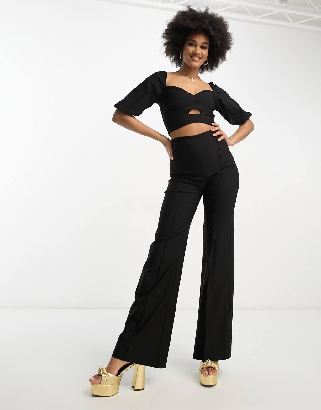 Vesper Tall puff sleeve crop top Product Image