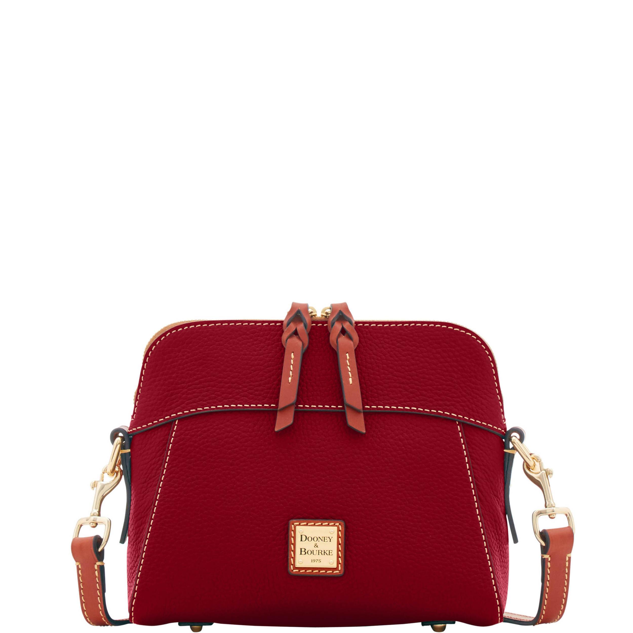 Dooney & Bourke Womens Pebble Grain Cameron Crossbody Leather Shoulder Bag in Black Product Image