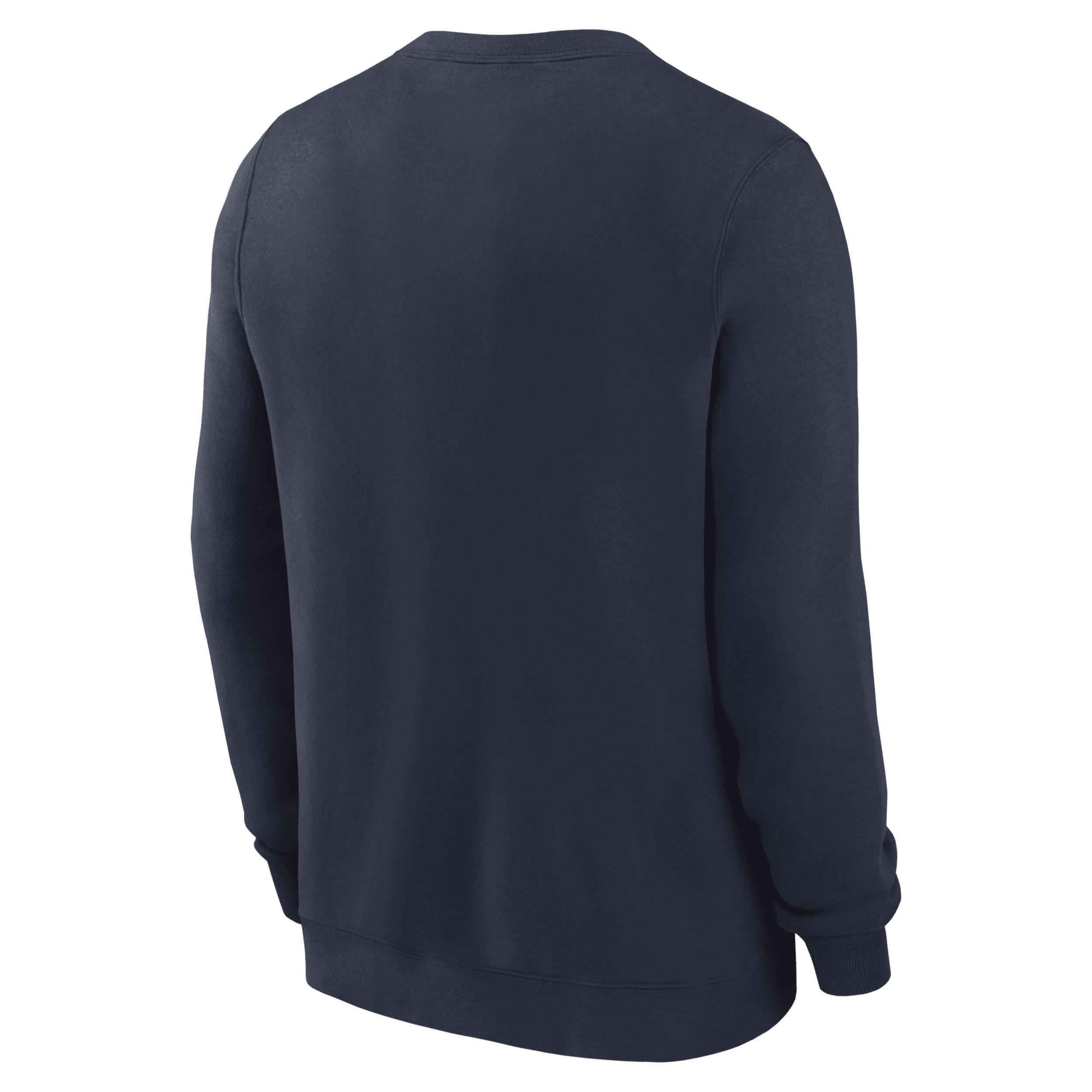 Men's Michigan Wolverines Primetime Primary Stack Jordan College Pullover Crew Product Image