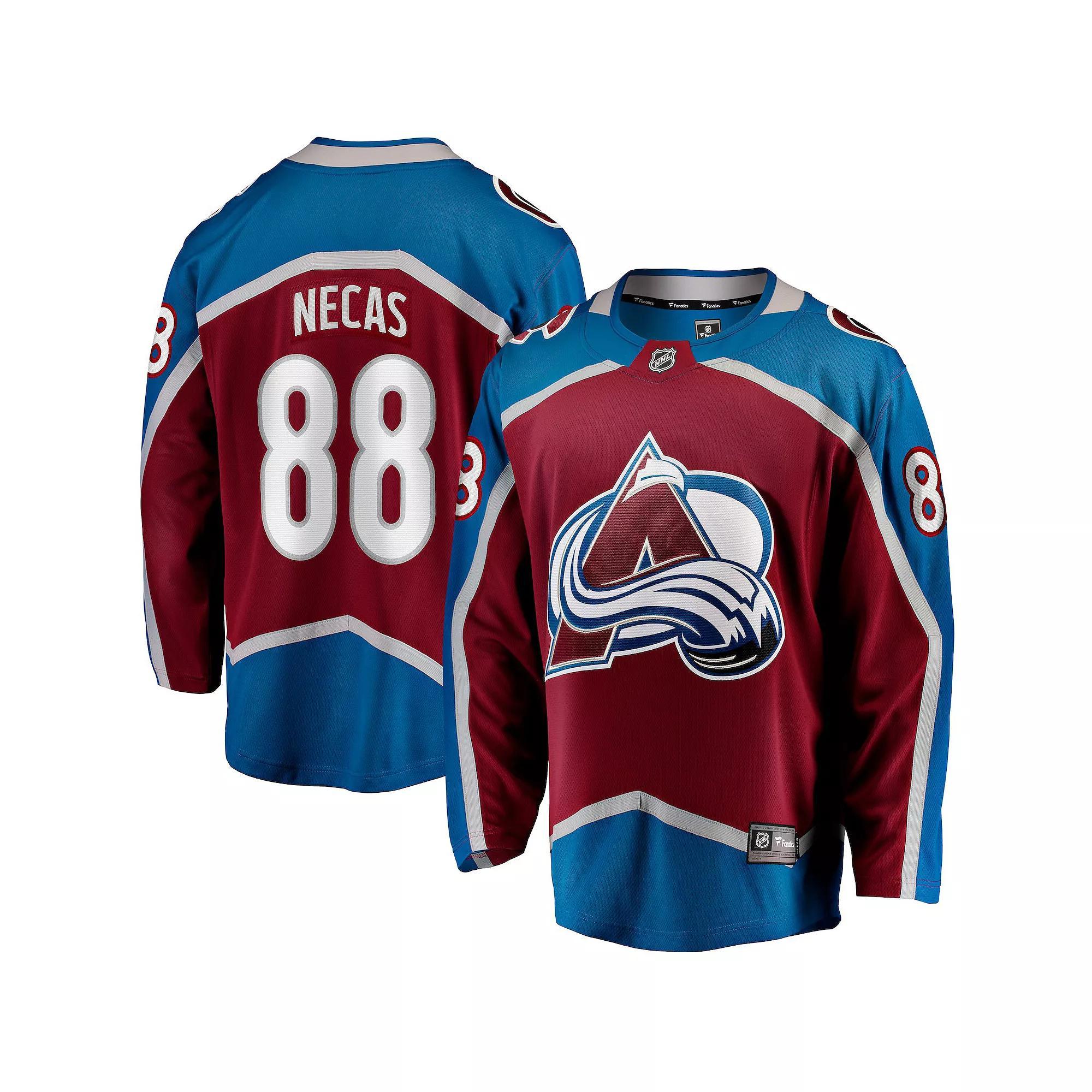 Men's Fanatics Martin Necas Burgundy Colorado Avalanche  Breakaway Player Jersey, Size: 4XL, Med Re Product Image