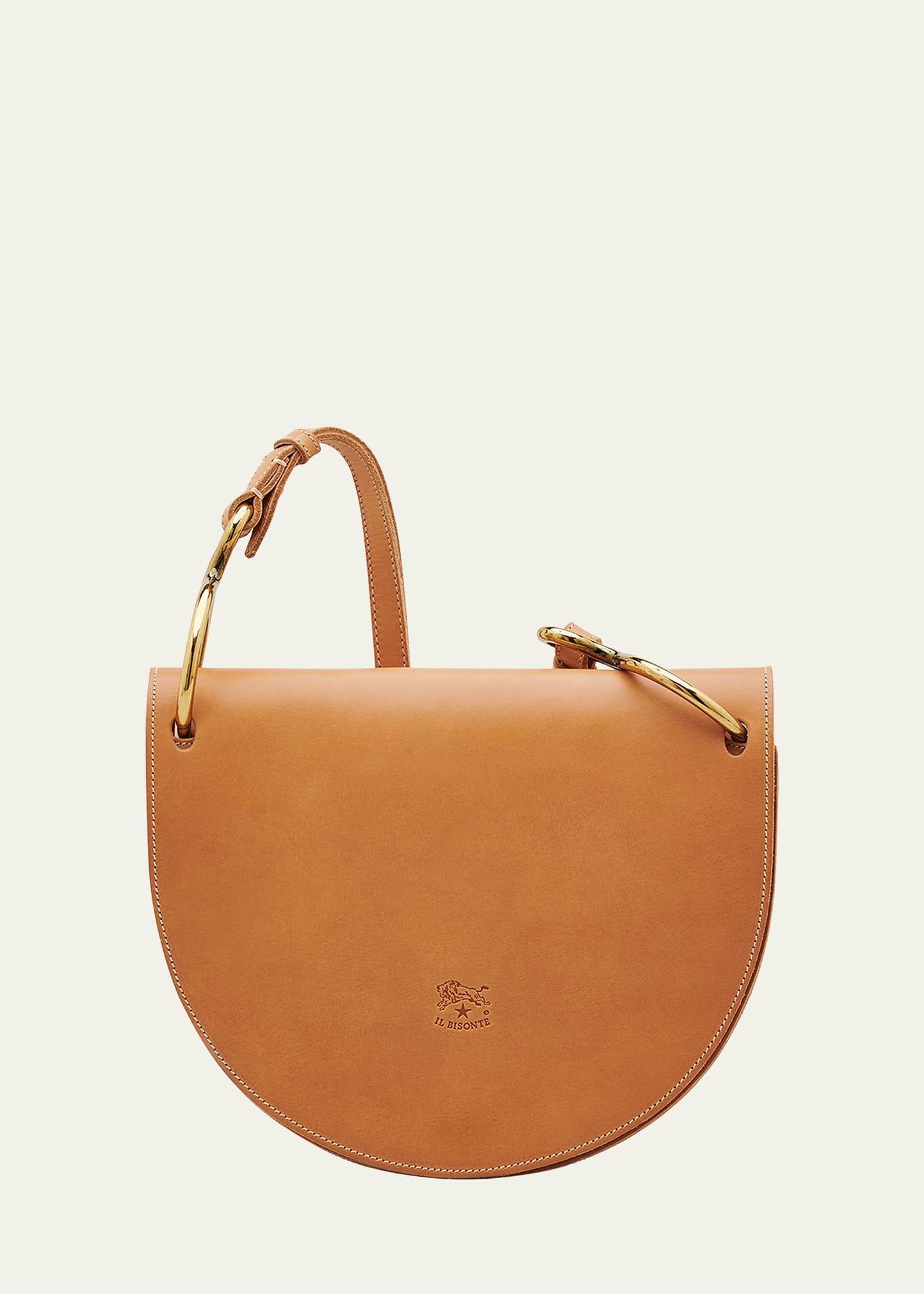 Womens Vachetta Leather Saddle Bag Product Image