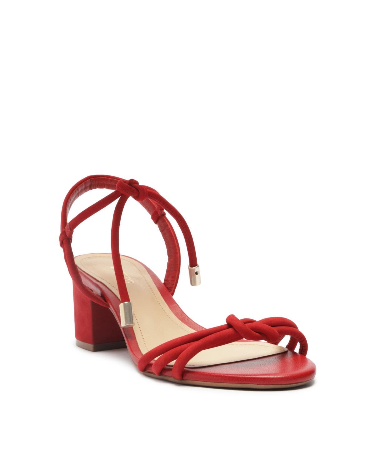 Arezzo Womens Camila Mid Block Heel Sandals Product Image