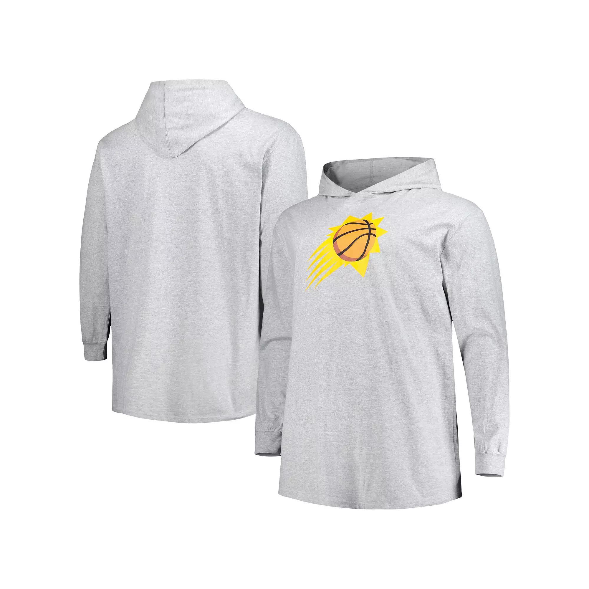 Men's Fanatics Branded Heather Gray Phoenix Suns Big & Tall Pullover Hoodie, Size: 3XLT, Phx Grey Product Image