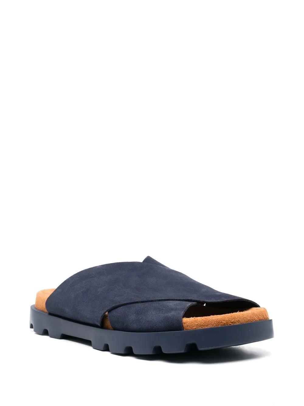CAMPER Brutus Crossover Strap Sandals In Navy Product Image