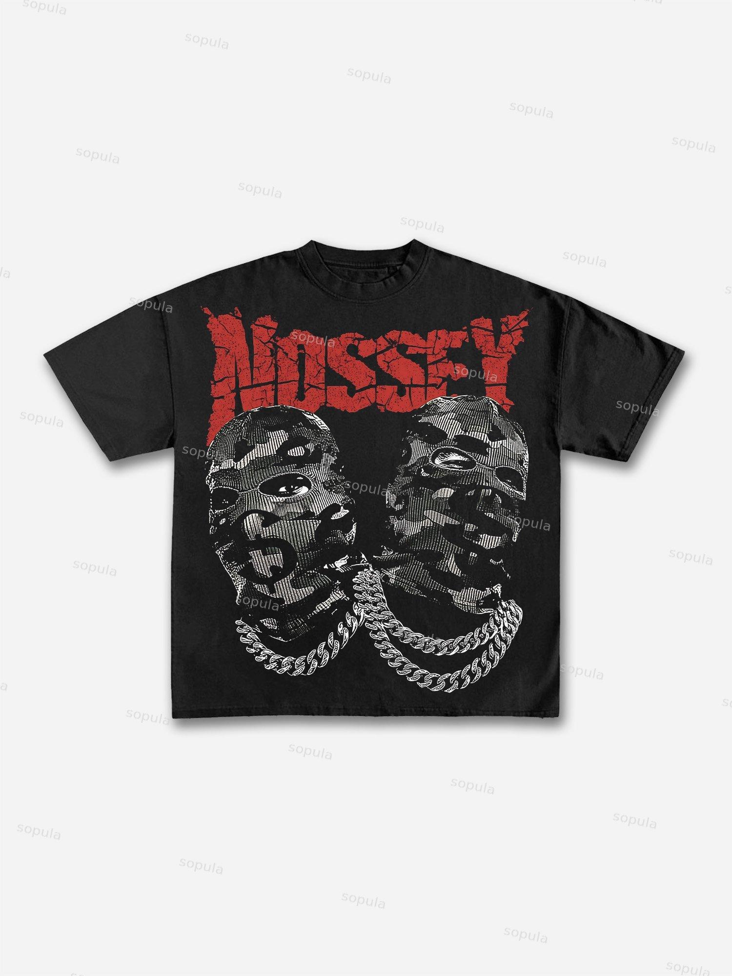 Men's Freedom Street Portrait Print Cotton T-shirt Product Image