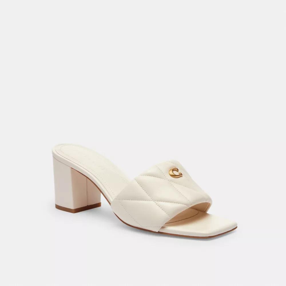 Holly Block Heel Sandal With Quilting Product Image