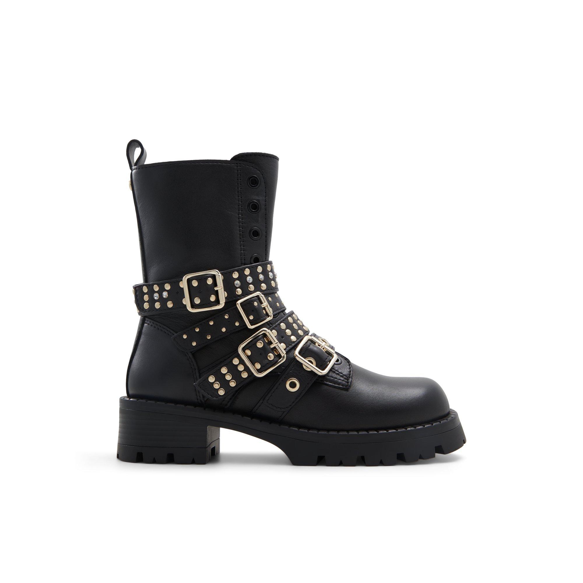 ALDO Vortexia - Women's Combat Boot - Black, Size 6.5 Product Image