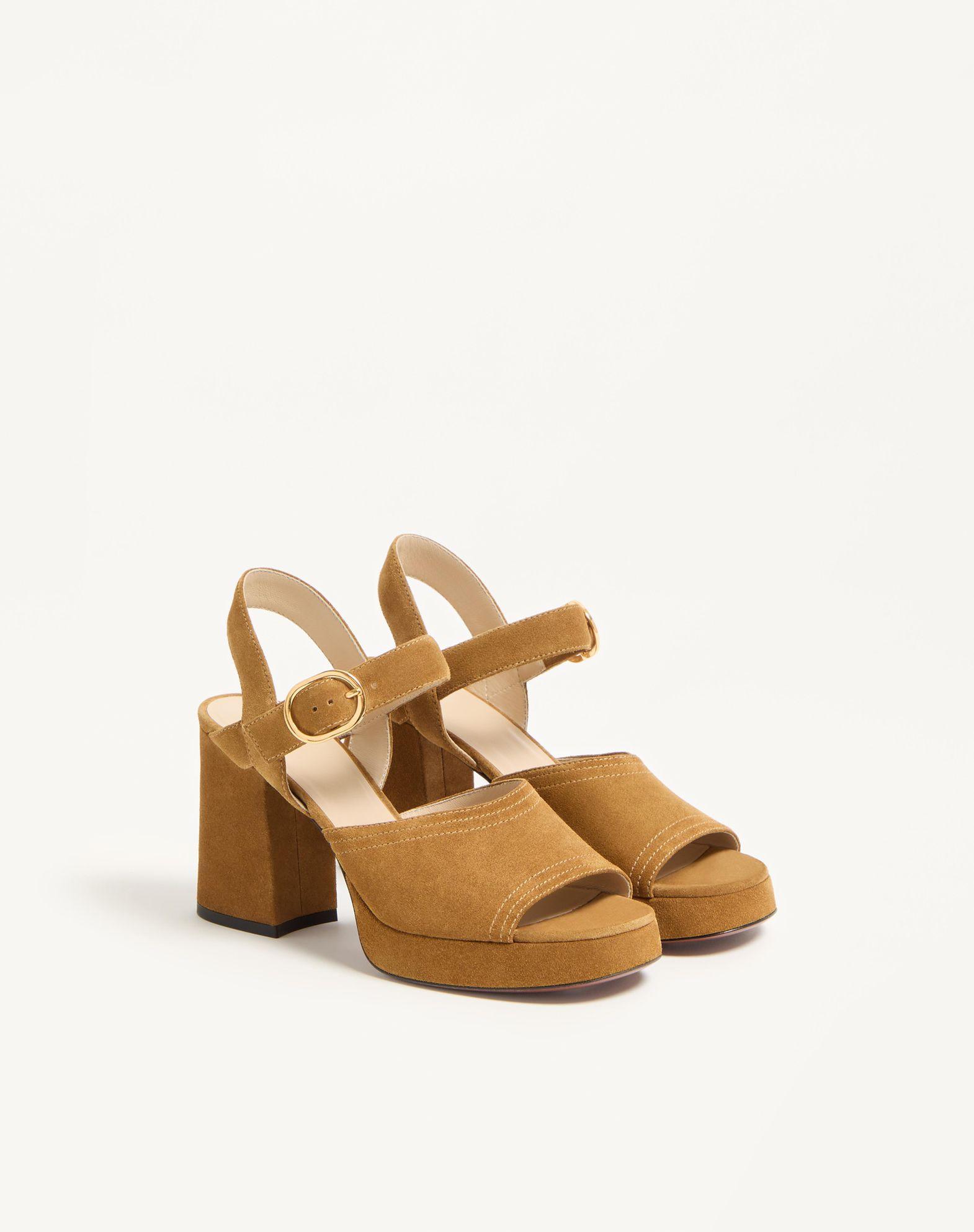 Fawcette Platform Crust Leather Sandal 100Mm Product Image