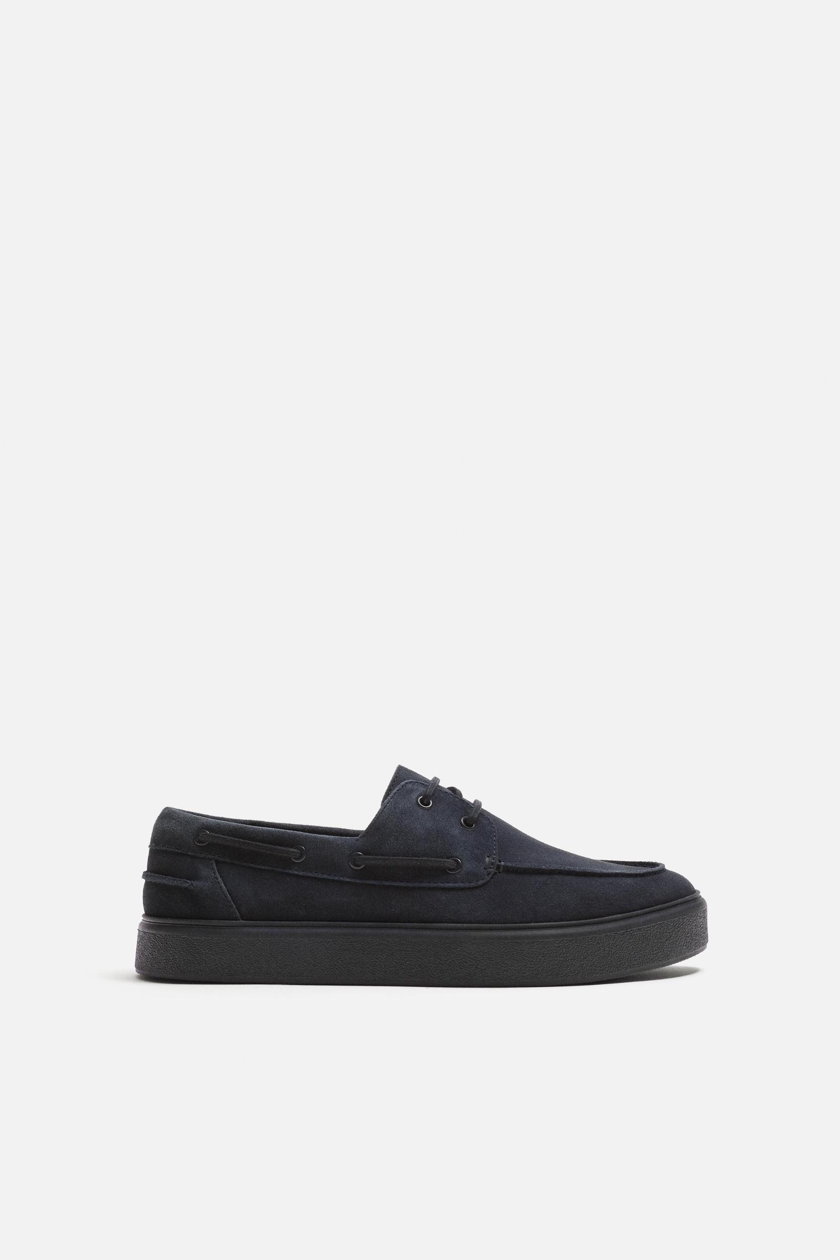 CASUAL LEATHER DECK SHOES Product Image