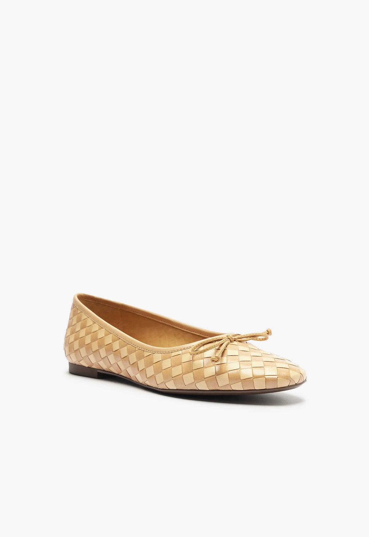 Arissa Woven Leather Flat Product Image