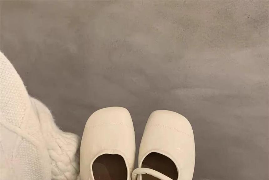Square Toe Mary Jane Flats Product Image