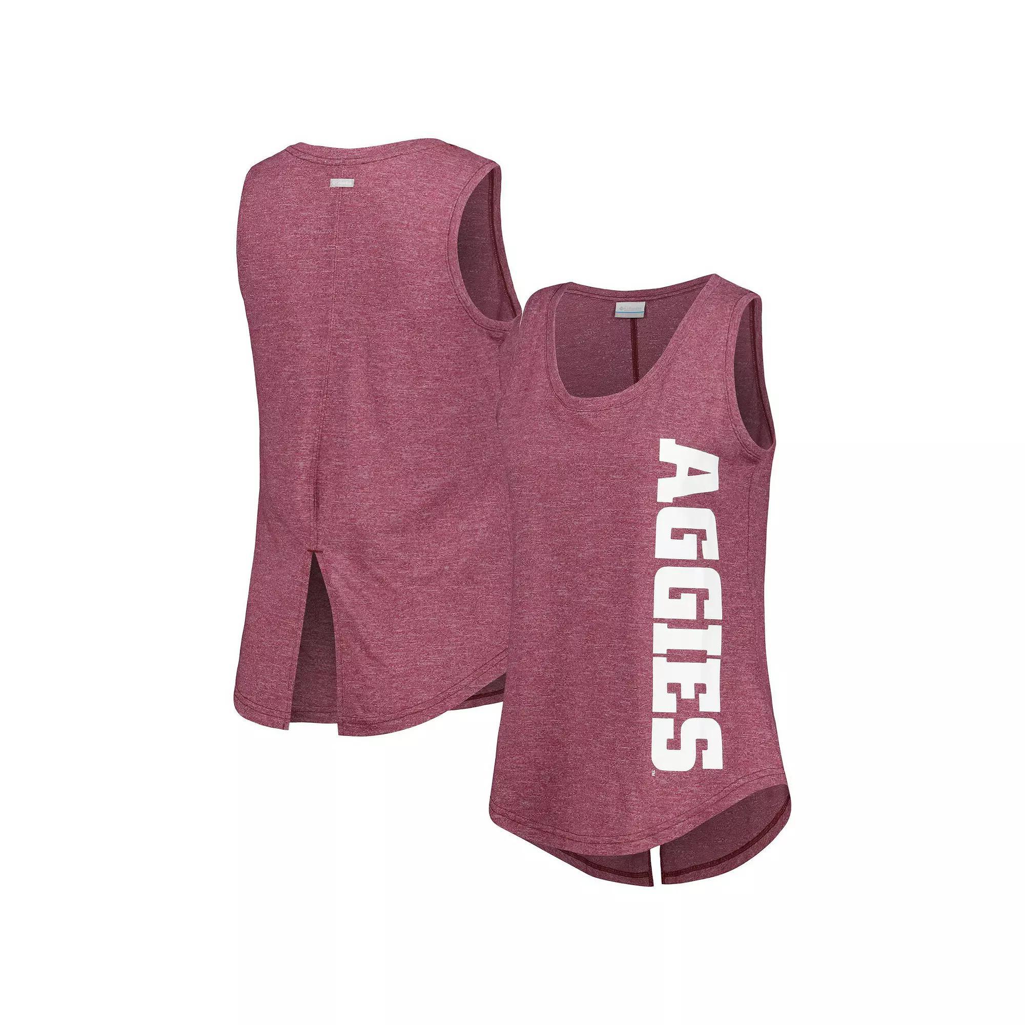 Women's Columbia  Maroon Texas A&M Aggies Cades Cape Omni-Wick Tri-Blend Tank Top, Size: XS, Red Product Image
