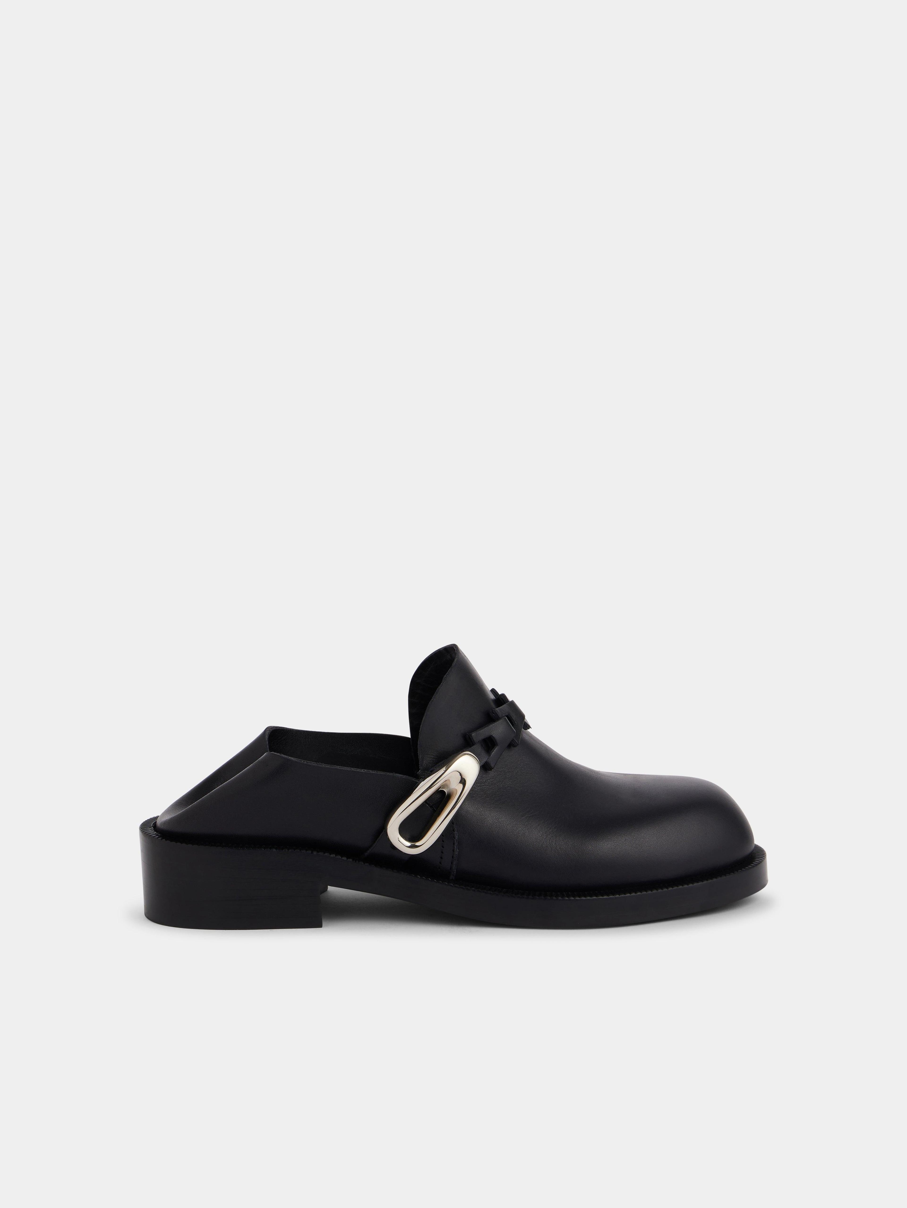 black MULES IN SMOOTH LEATHER Product Image
