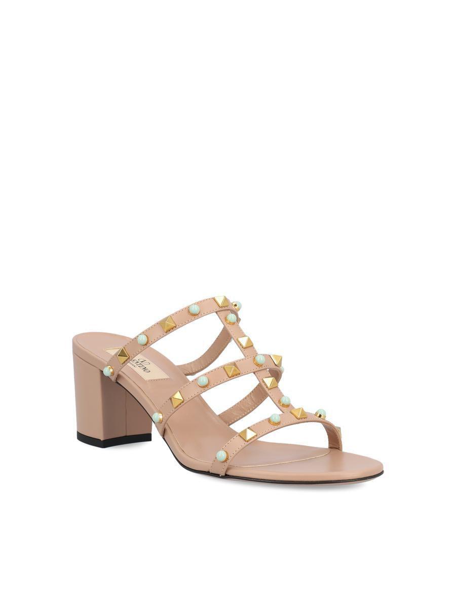 VALENTINO GARAVANI Sandals In Cinnamon Roses/mint Milk Product Image