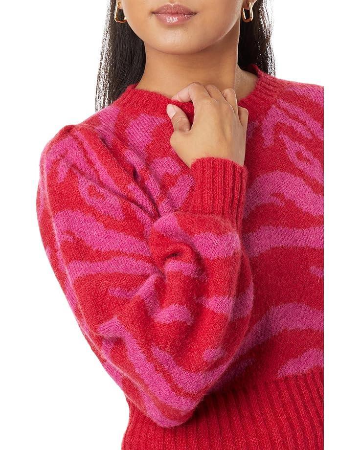 Long Sleeve Rib Knit Puff Sleeve Turtleneck Top Product Image