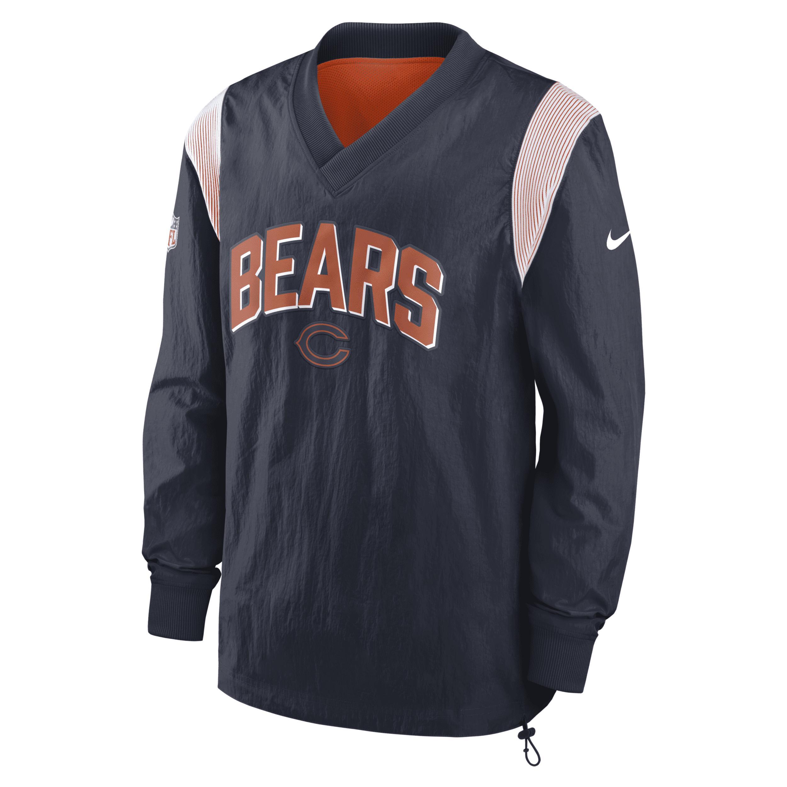 NIKE Men's  Royal Buffalo Bills Sideline Athletic Stack V-neck Pullover Windshirt Jacket Product Image