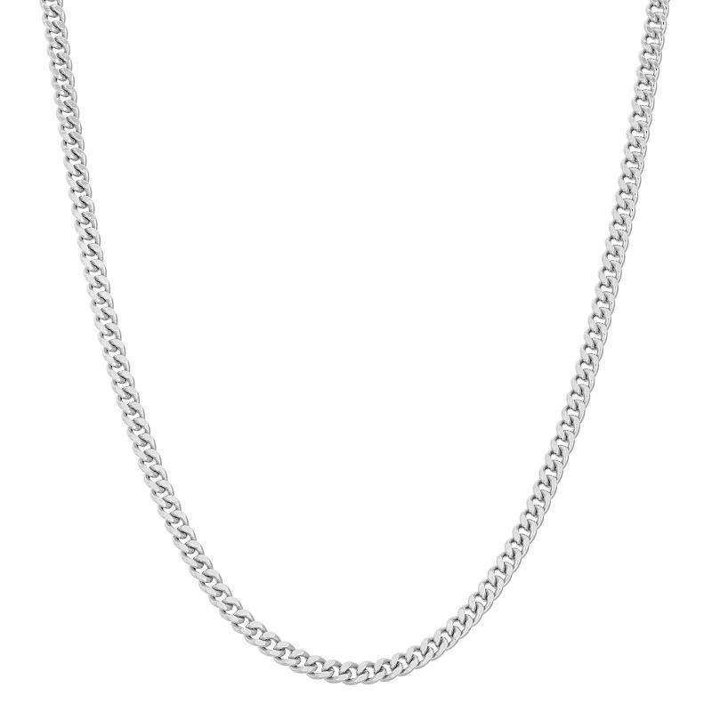 Jordan Blue Sterling Silver Adjustable Curb Chain Necklace, Women's, Size: 22", Grey Product Image