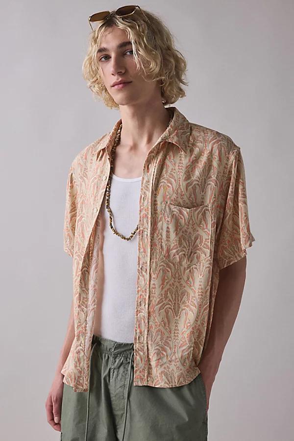 Urban Outfitters UO Printed Rayon Shirt Top Mens at Urban Outfitters Product Image