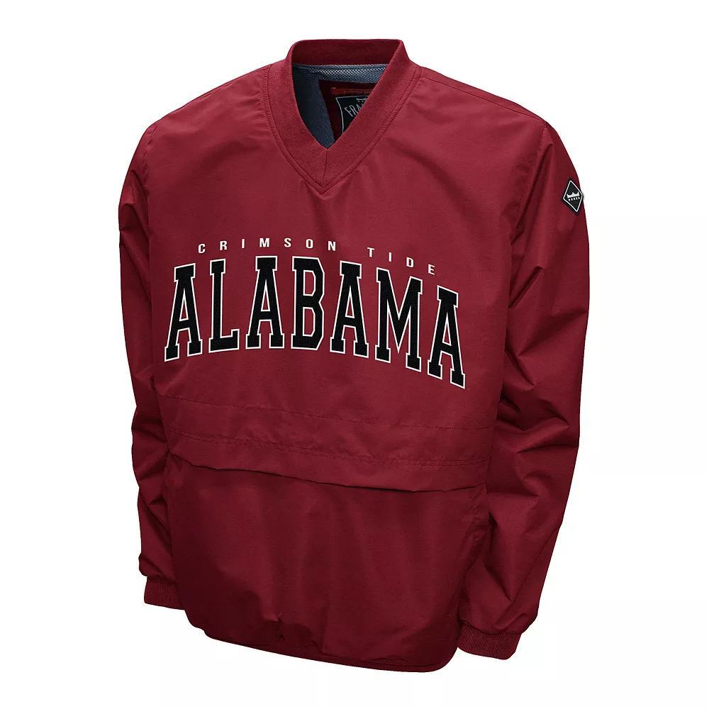 Men's Alabama Crimson Tide Members Windshell Pullover, Size: XL, Black Product Image
