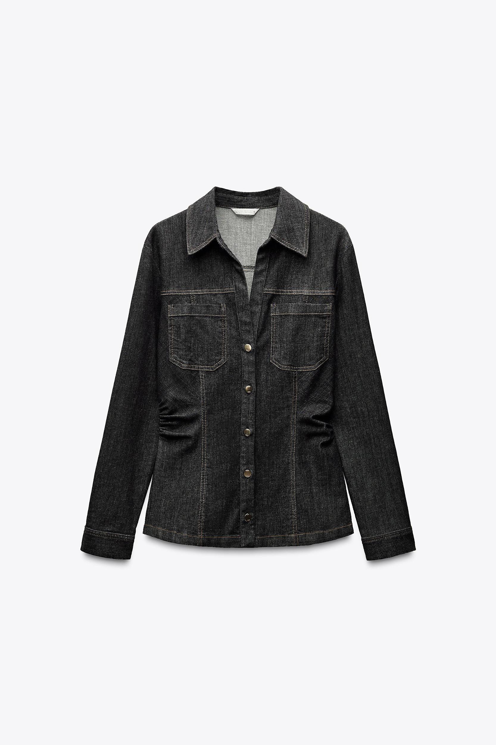 FITTED DENIM SHIRT Product Image