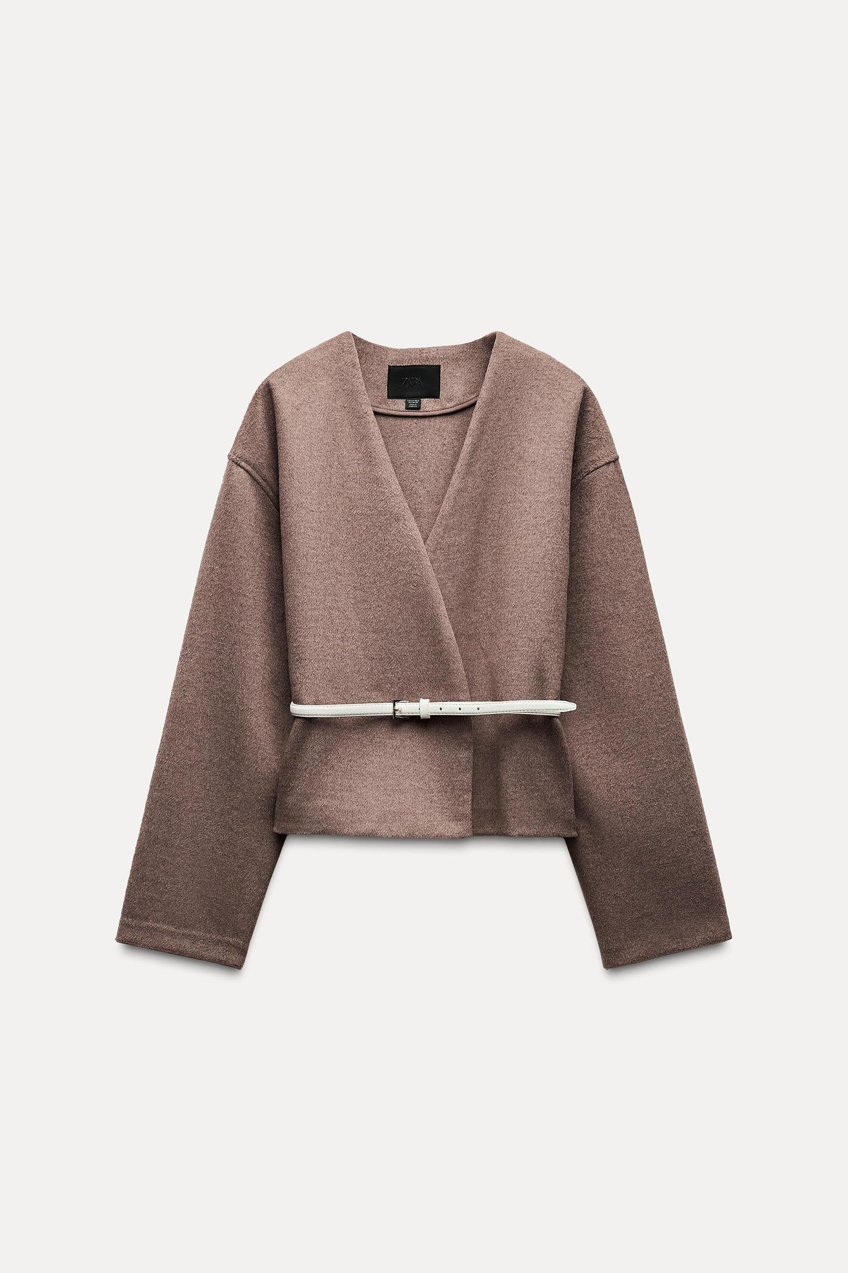 BELTED SOFT JACKET Product Image