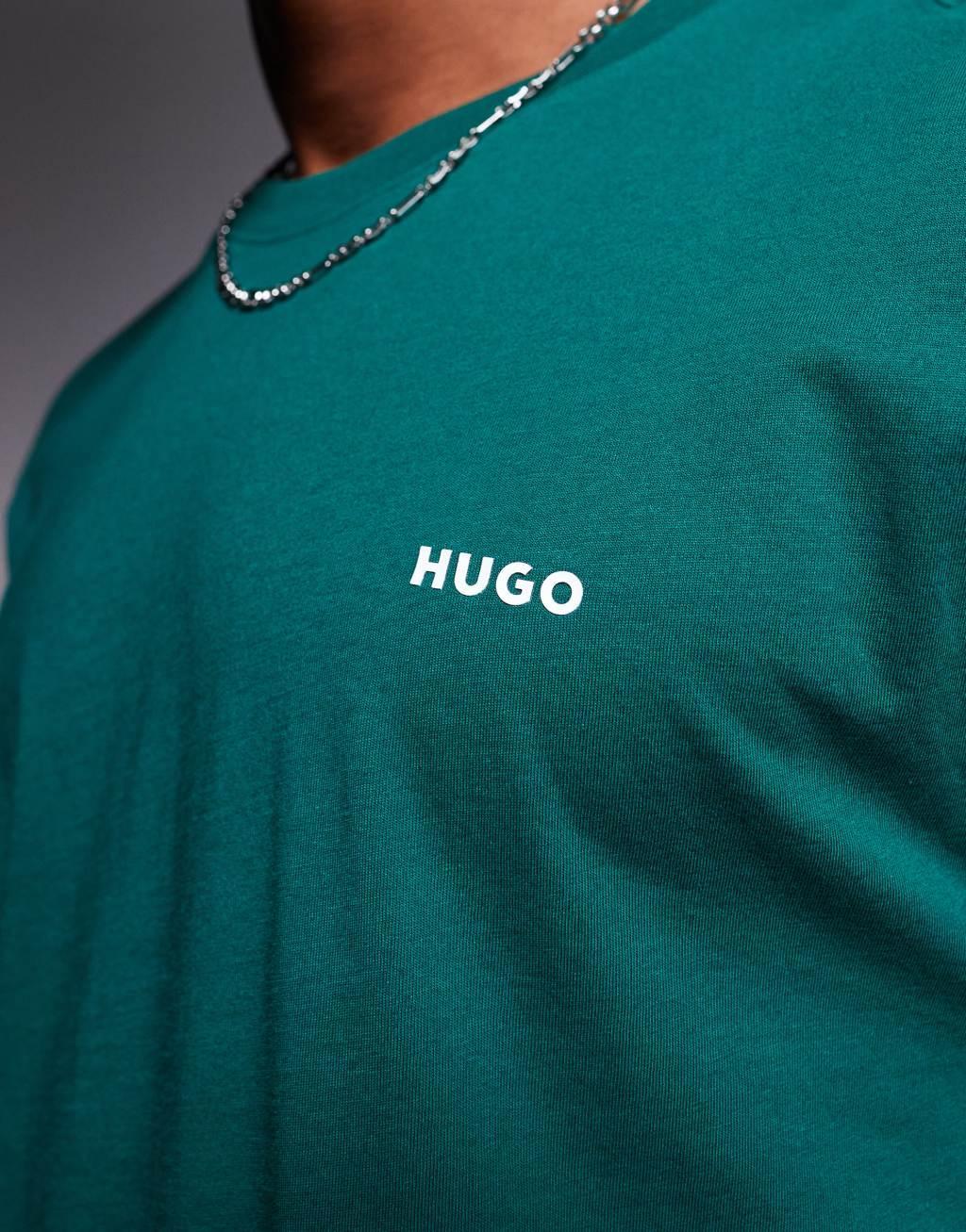 HUGO Red dero t-shirt in forest green Product Image