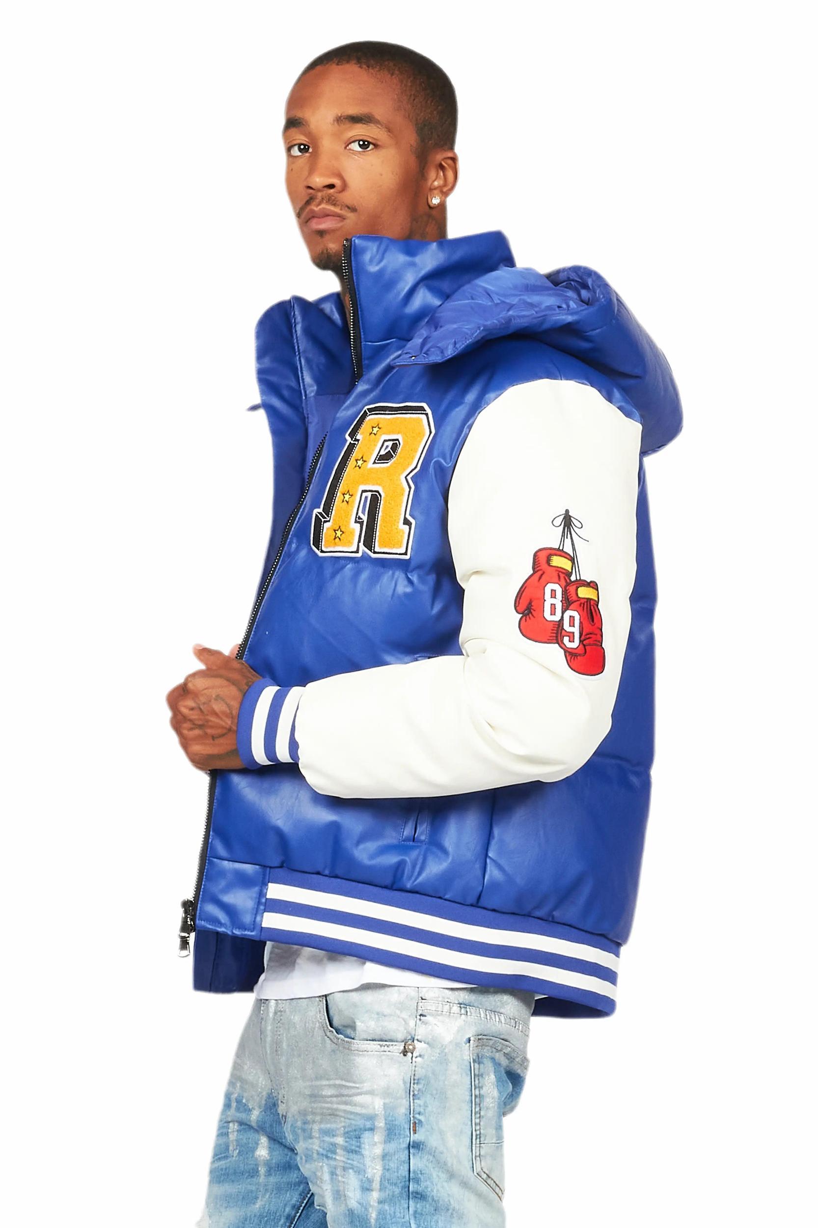 Eisen Royal Blue Puffer Jacket Male Product Image