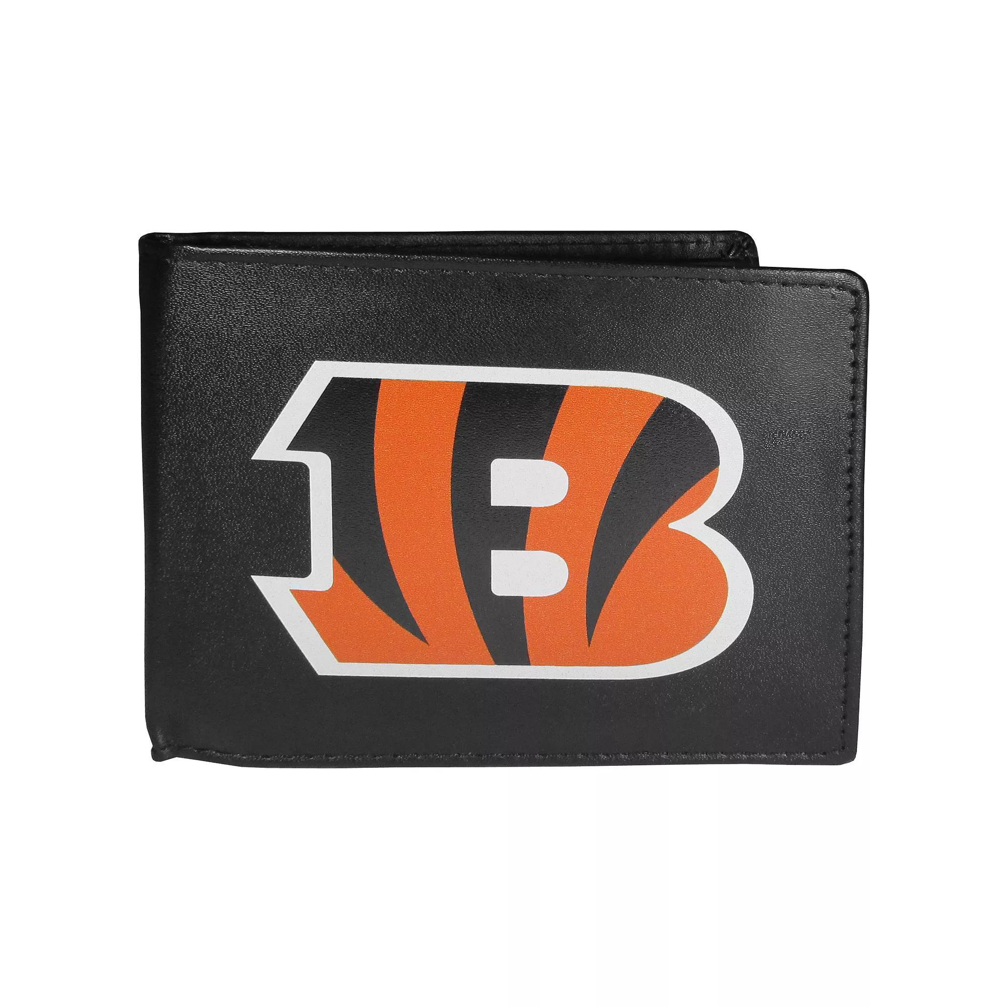 Men's Denver Broncos Leather Bi-Fold Wallet, Team Product Image