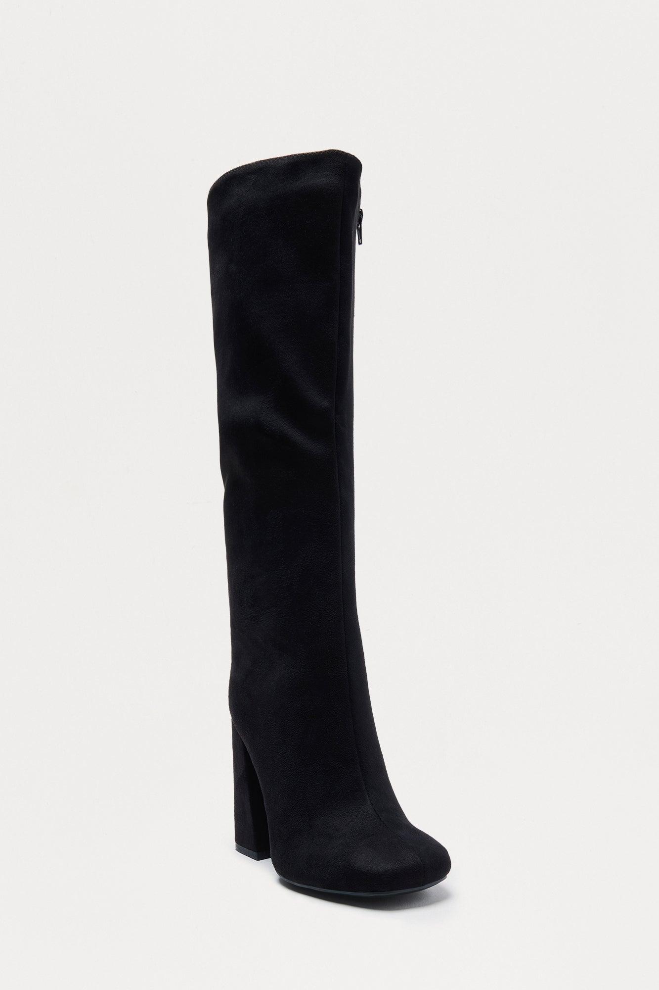 Clydes Knee High Boots - Black Female Product Image